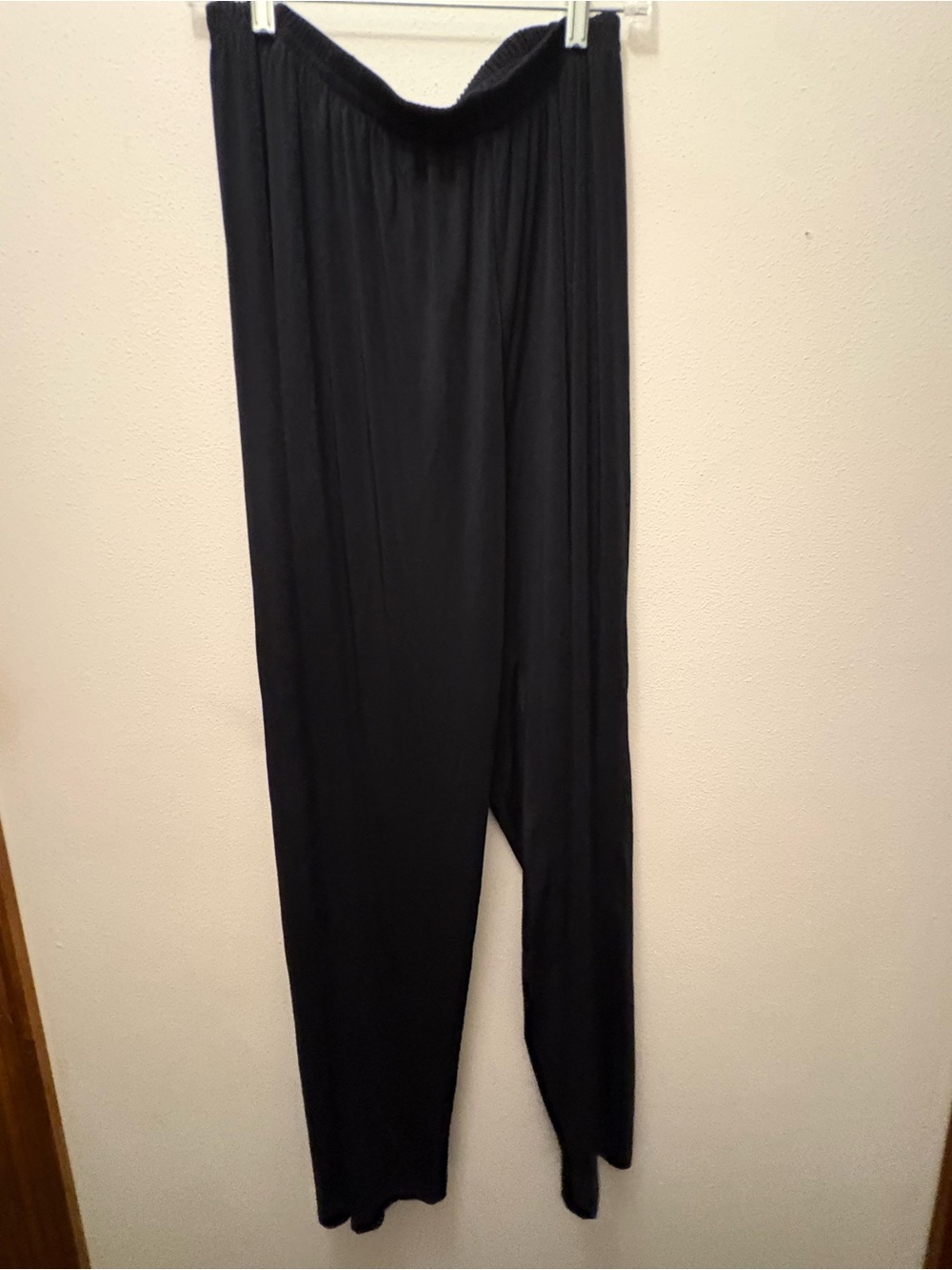 Quacker Factory Black Wide-Leg Lounge Joggers